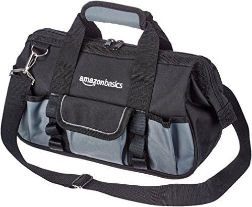 Amazon Basics Durable Wear-Resistant Tool Storage Bag with Adjustable Shoulde...