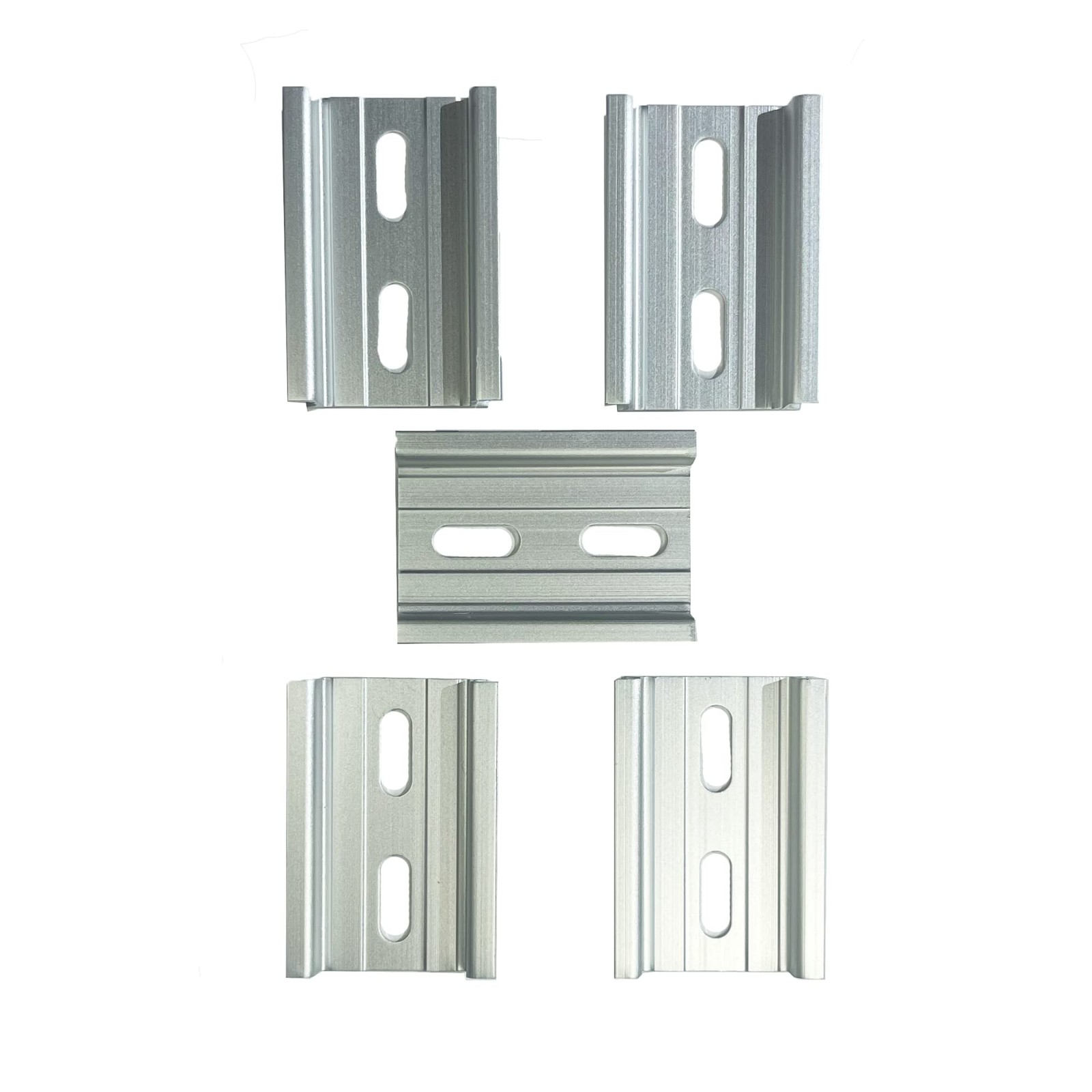 Aluminum DIN Rail 5 Pieces 35mm Wide Heavy Duty Mounting Track 2 Inch