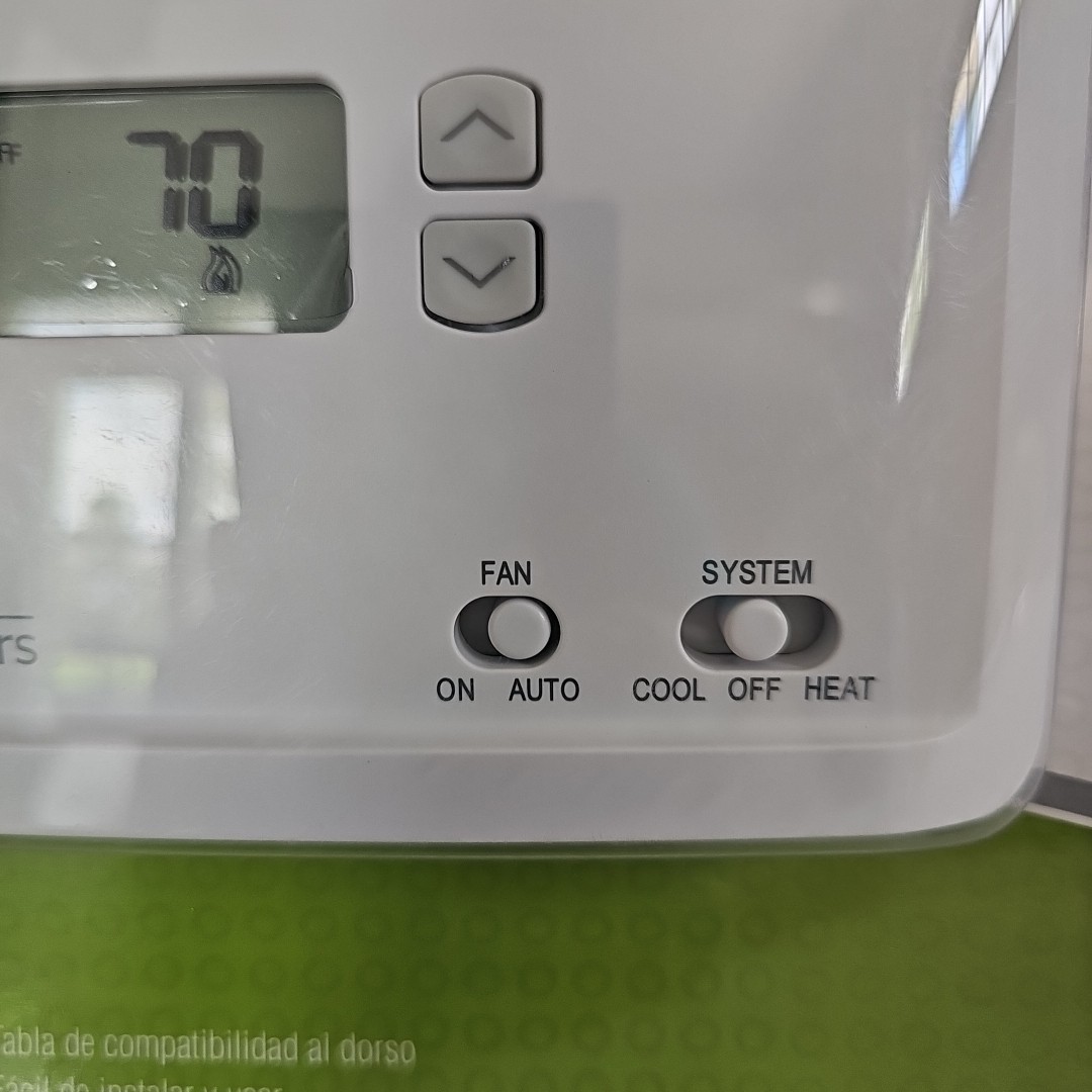 White Rodgers NP100 Non-Programmable Thermostat Heating & Cooling Sealed