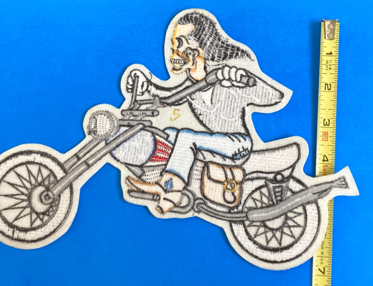 Biker Motorcycle Jacket Vest Patch-EMROIDERED-NOS-Large 10.5x6.5-FREE SHIP