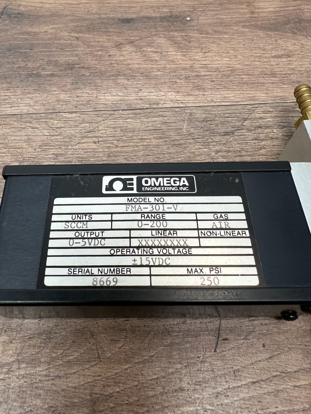 Omega Mass Flow Controller FMA-301-V