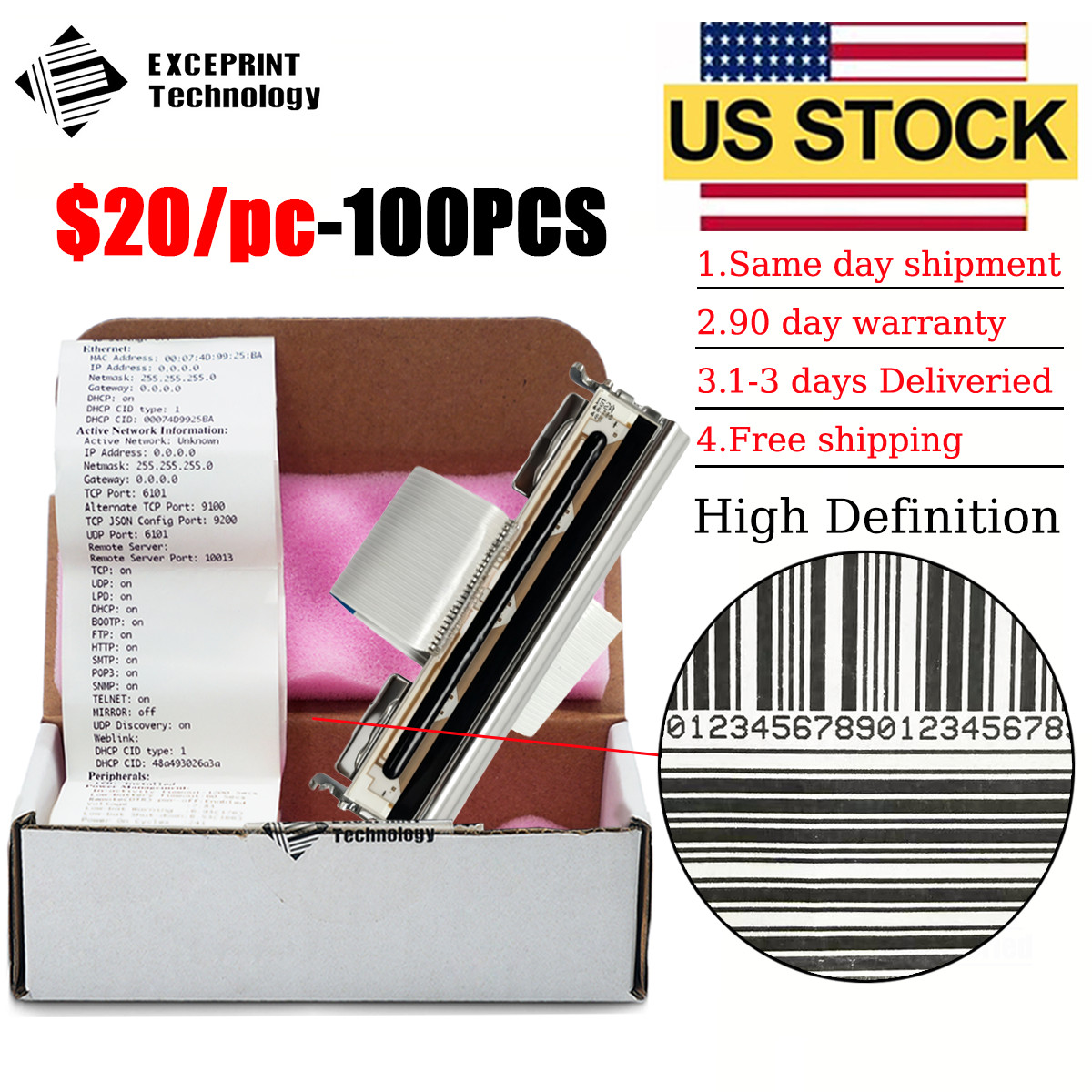 ✅ Printhead for EPSON TM-T88V TM-T885 203dpi 2131885 /2141001 /2138822 Lots Qty✅