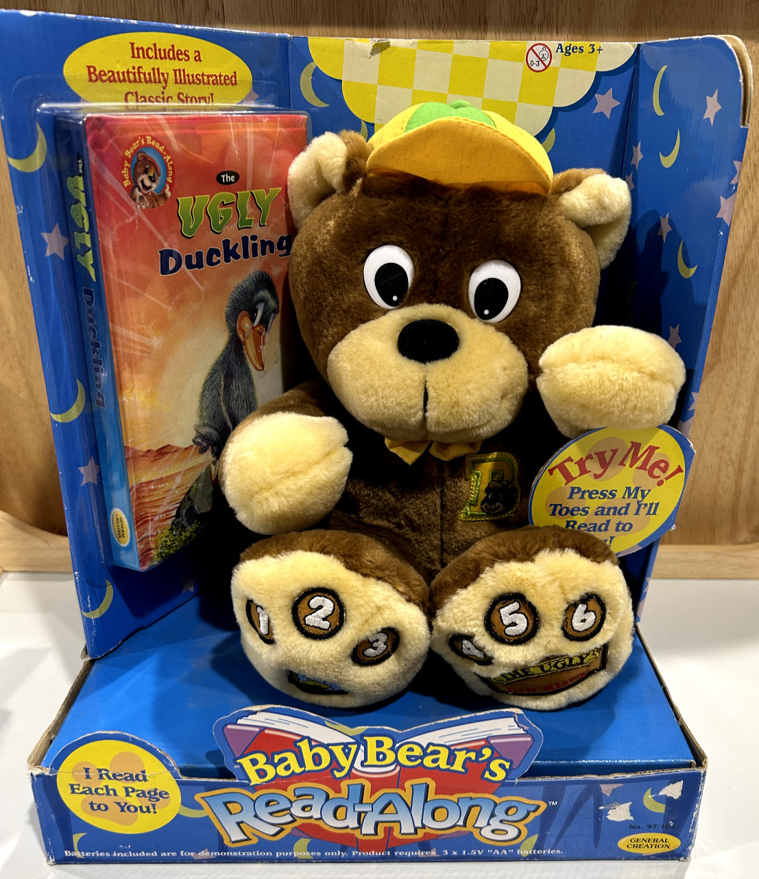 Vintage 1998 Talking Baby Bear's Read-Along Story Book Ugly Duckling NEW IN BOX