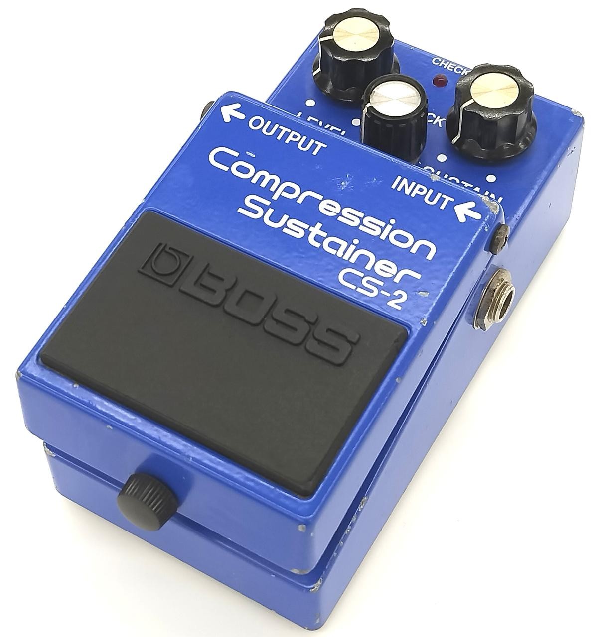 BOSS CS-2 Compressor Pedal with ACA Adapter, Used, Some Wear