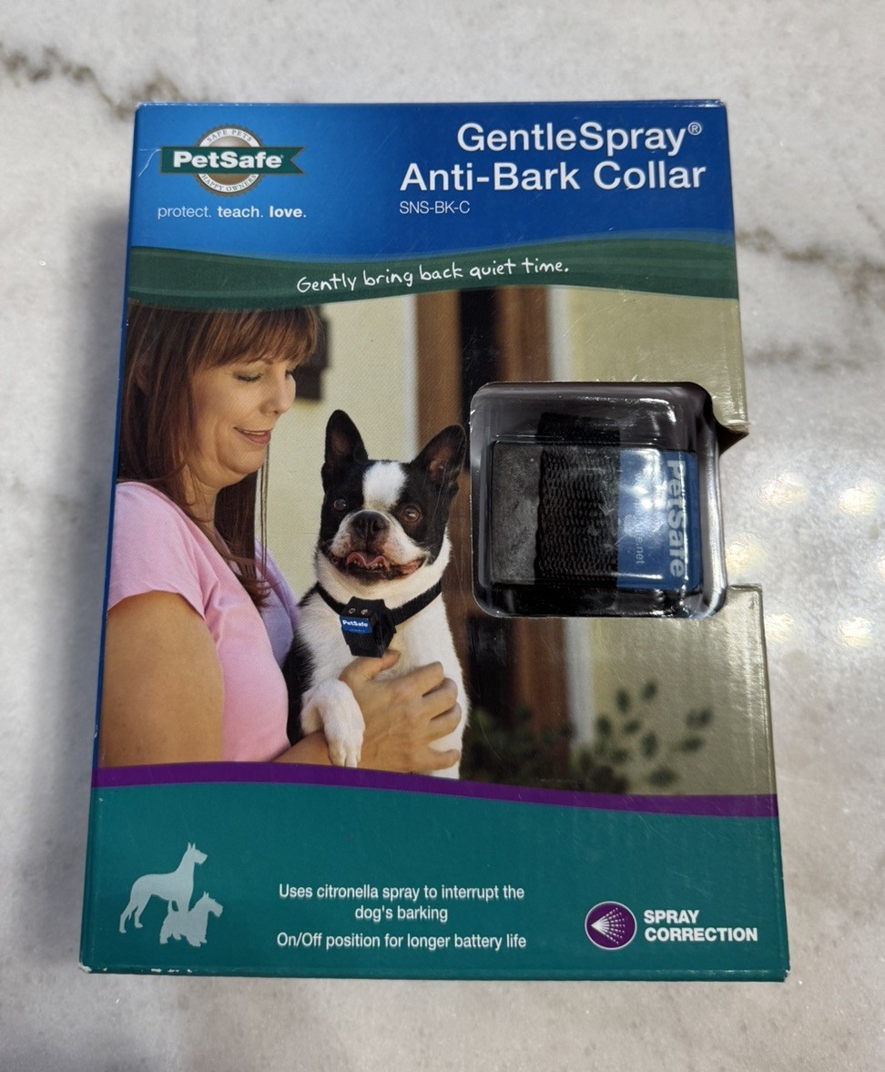 PetSafe Gentle Spray Anti-Bark Dog Collar Model SNS-BK-C - NEW SEALED