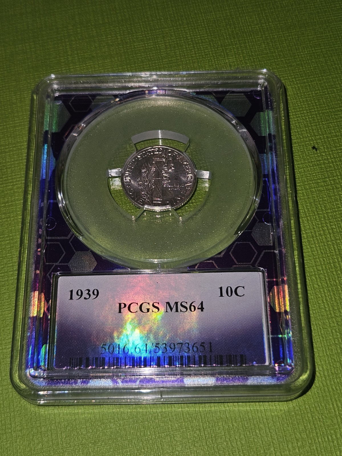 1939 Mercury Dime PCGS MS64 10C Philadelphia Silver Uncirculated Business Strike