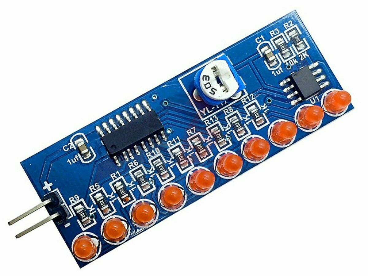 NE555+CD4017 Chaser Water Flowing Light LED Module DIY Soldering Practice Module