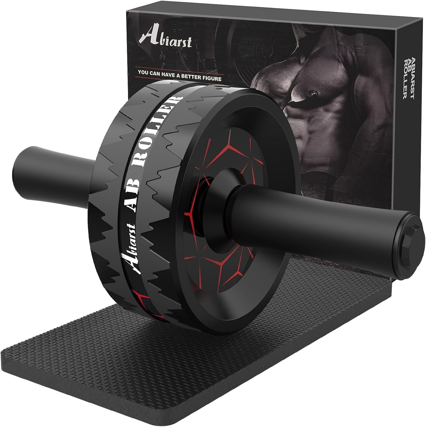 Ab Roller Wheel, Abs Workout Equipment for Abdominal & Core Strength Training, H