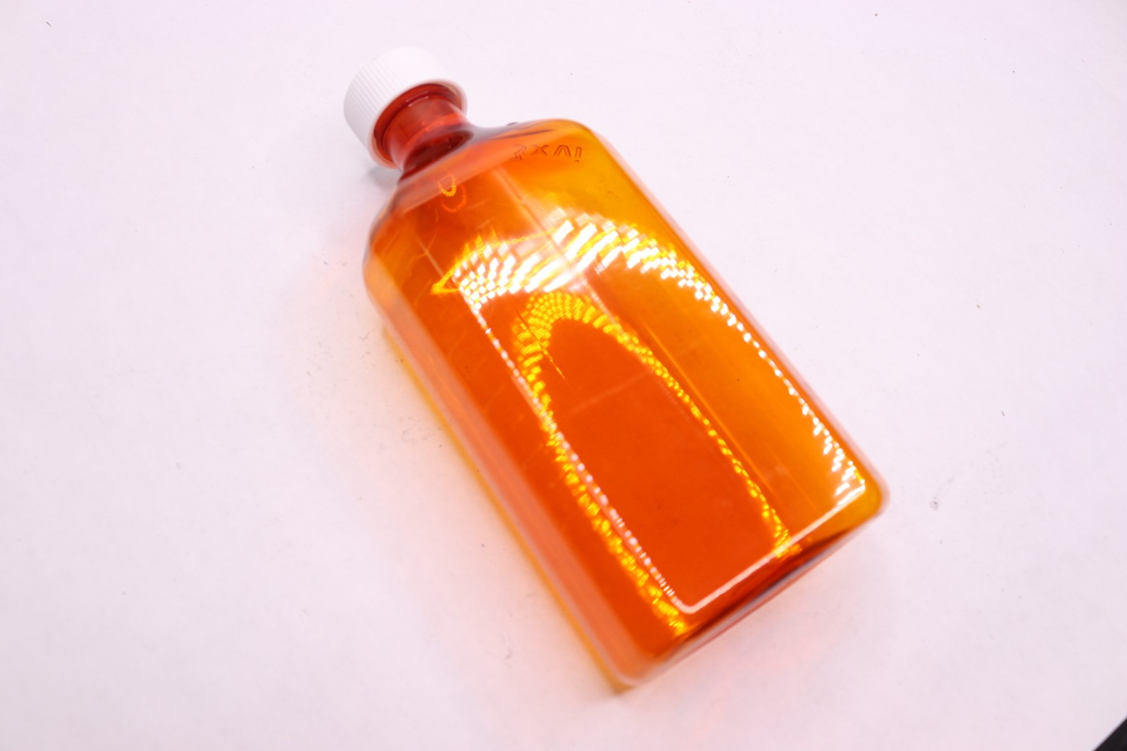 Empty Liquid Medicine Bottle Plastic Orange 400ML -As Shown Only