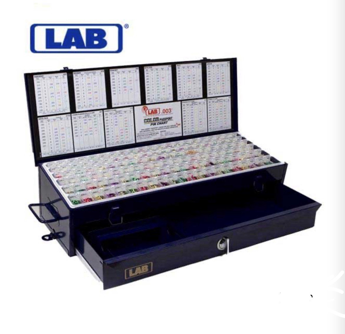 LAB- Super Wedge Pro Universal Rekeying Pin Kit - W/ Drawer -EPD003 - .003