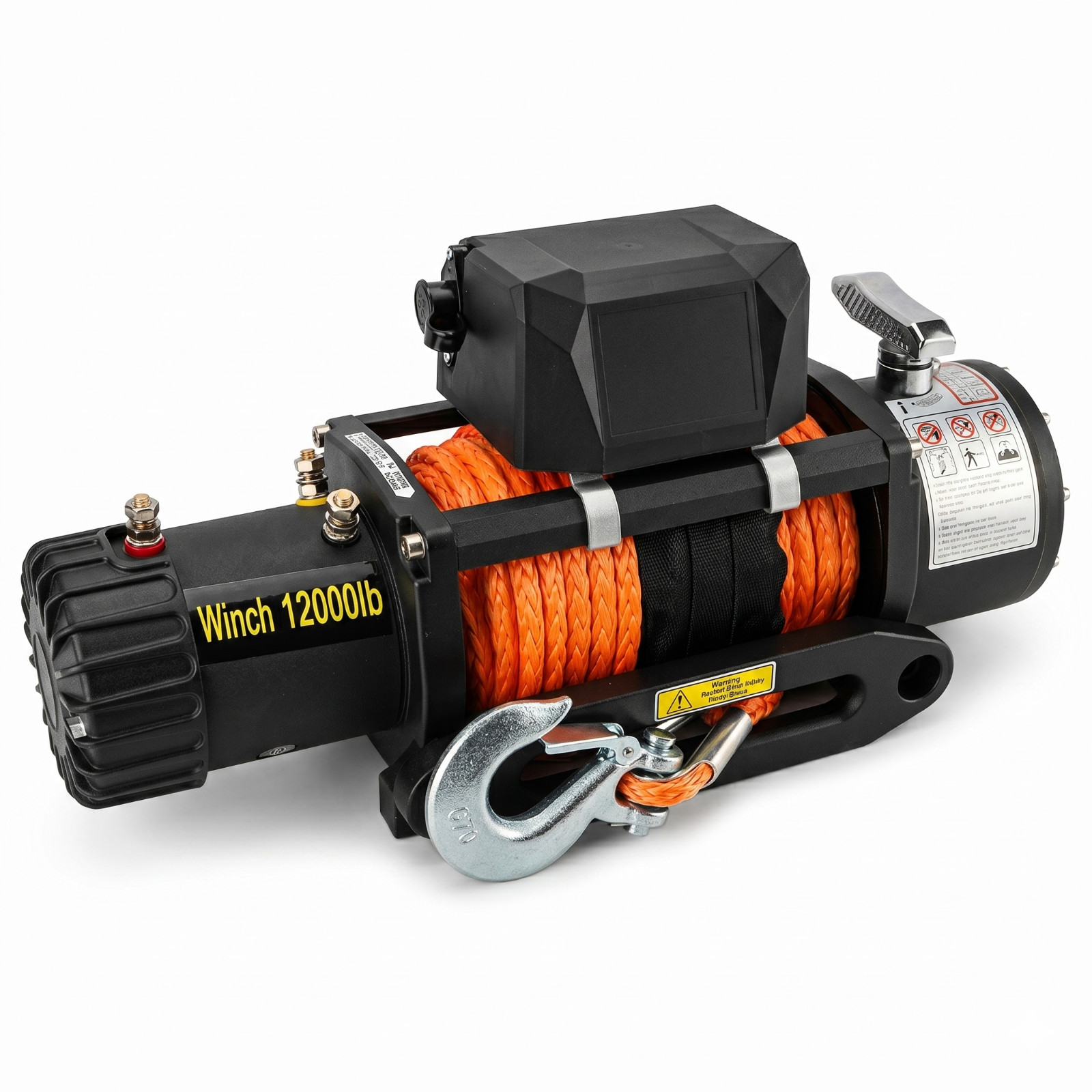 12000LB Electric Winch IP68 Waterproof with Wireless Remote & Synthetic Rope