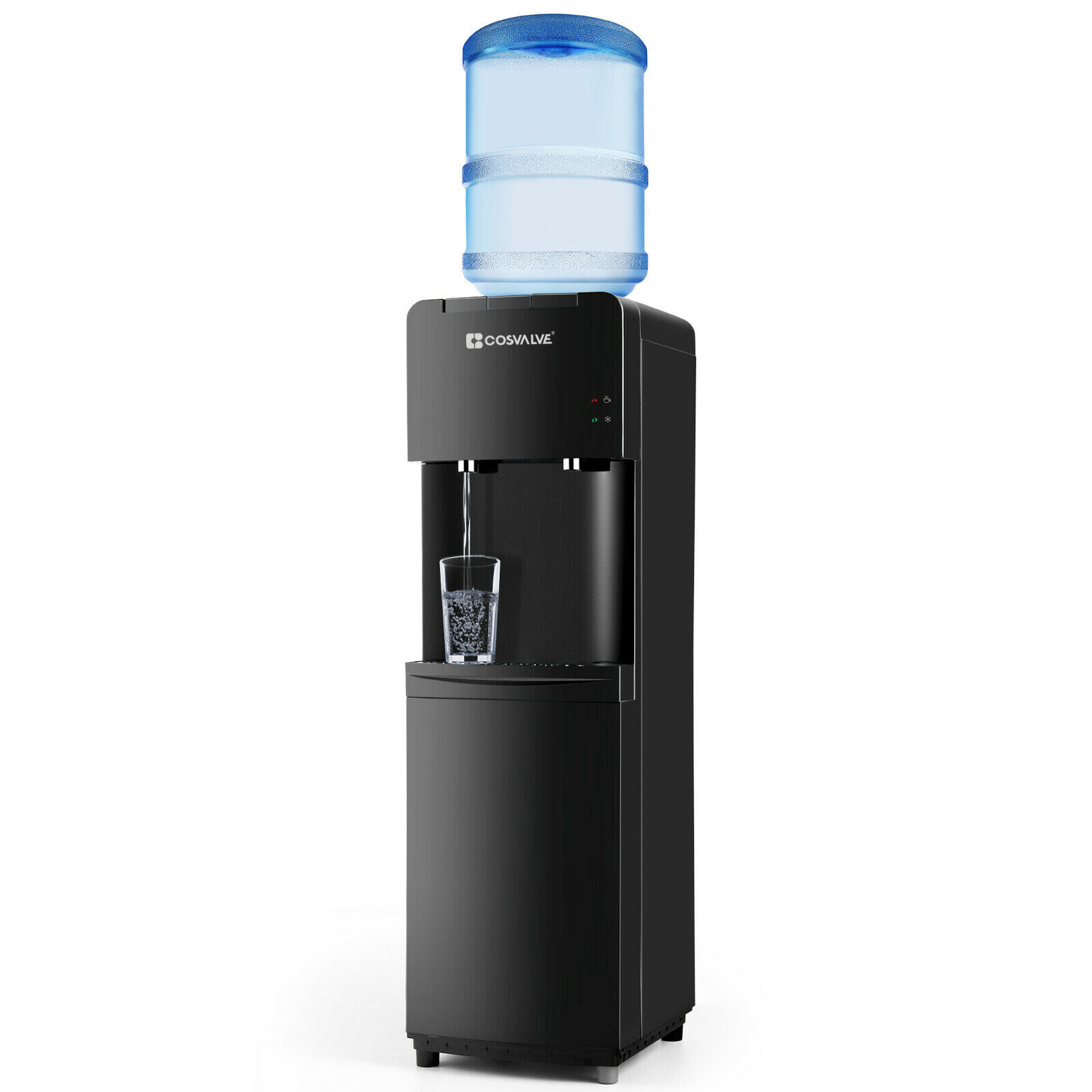 Hot Cold Water Cooler Top Loading Water Dispenser Compressor Refrigeration Steel