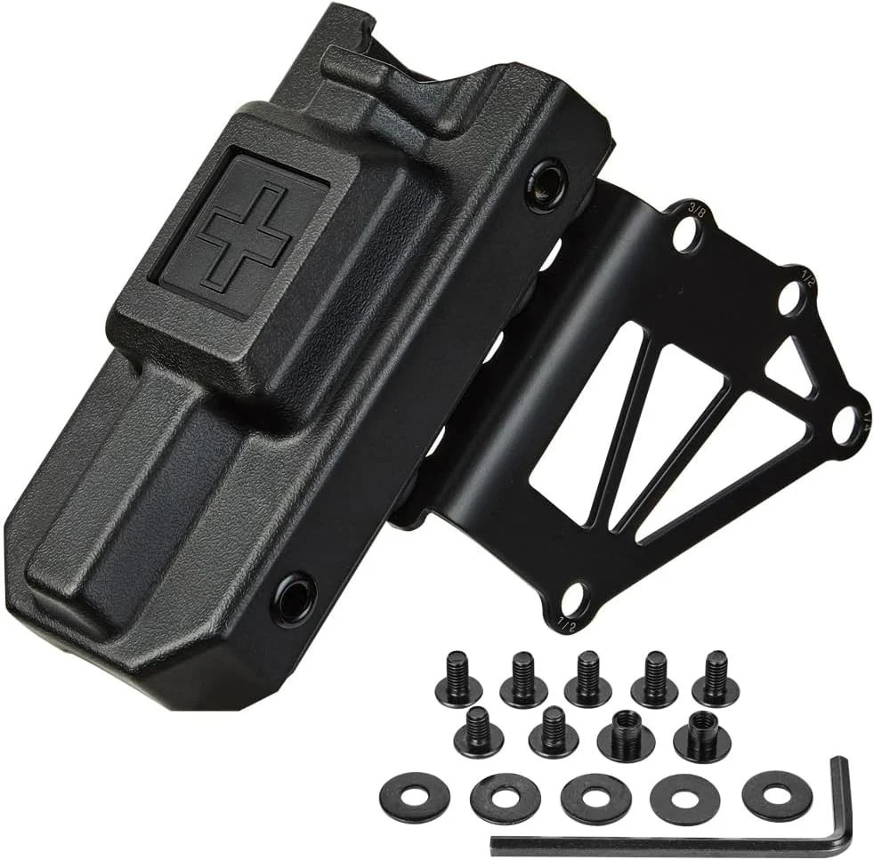 Tourniquet Holder with Tactical Holster Mounted Adapter Fits Standard, Black