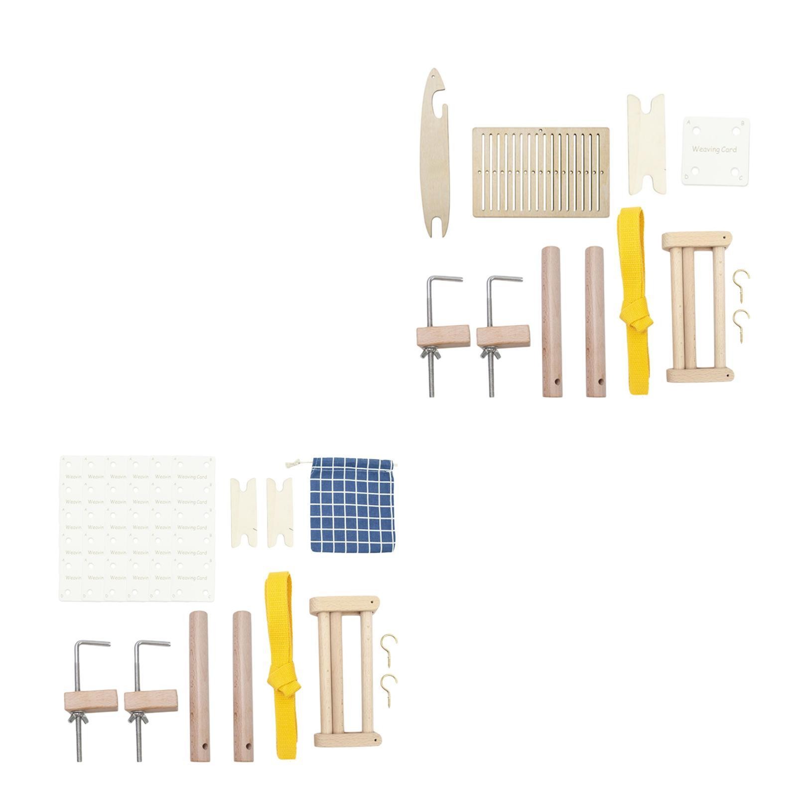Peg Loom Braiding Weaving Racelets Weaving for Beginners Wooden Desk Clamp Set