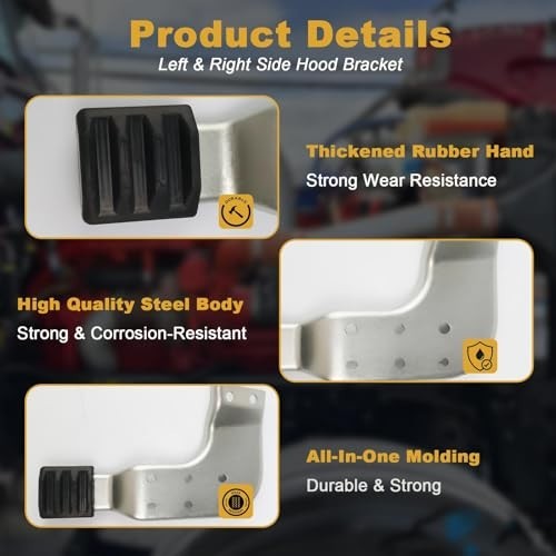 2 Pack Left & Right Hood Brackets for Peterbilt 389 - Replace MPB75131L MPB75131