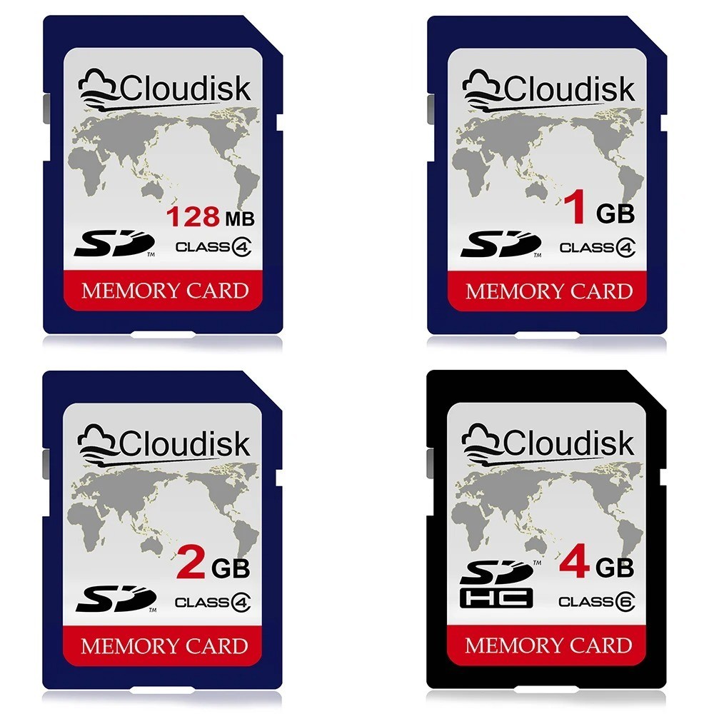 Cloudisk SD Memory Card 128MB 1GB 2GB 4GB for Camera Storage