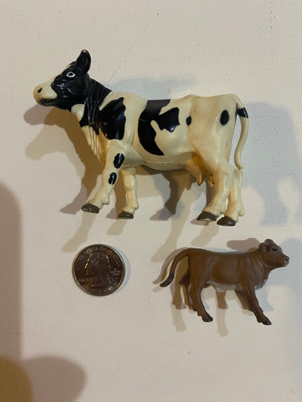 Ertl Farm Animal Black and White Holstein Dairy Cow Cattle W/ Calf