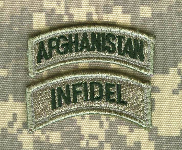 COMBINED JOINT SP OPS TASK FORCE CJSOTF-A vêlkrö 2" 2-TAB: INFIDEL + WING-SKULL