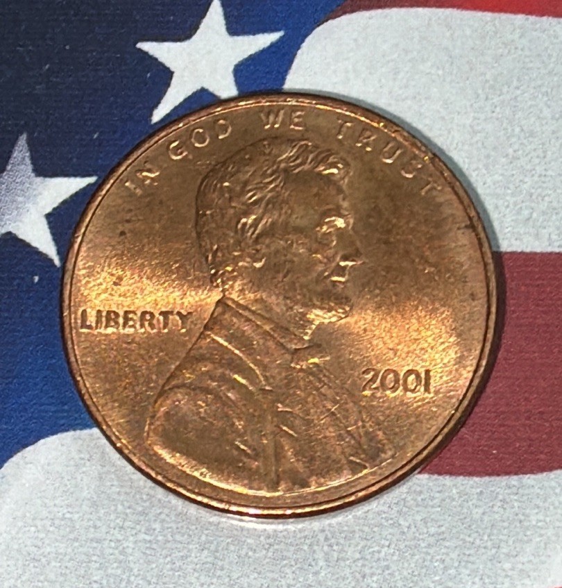 2001 P Lincoln Memorial Cent **Free Shipping**