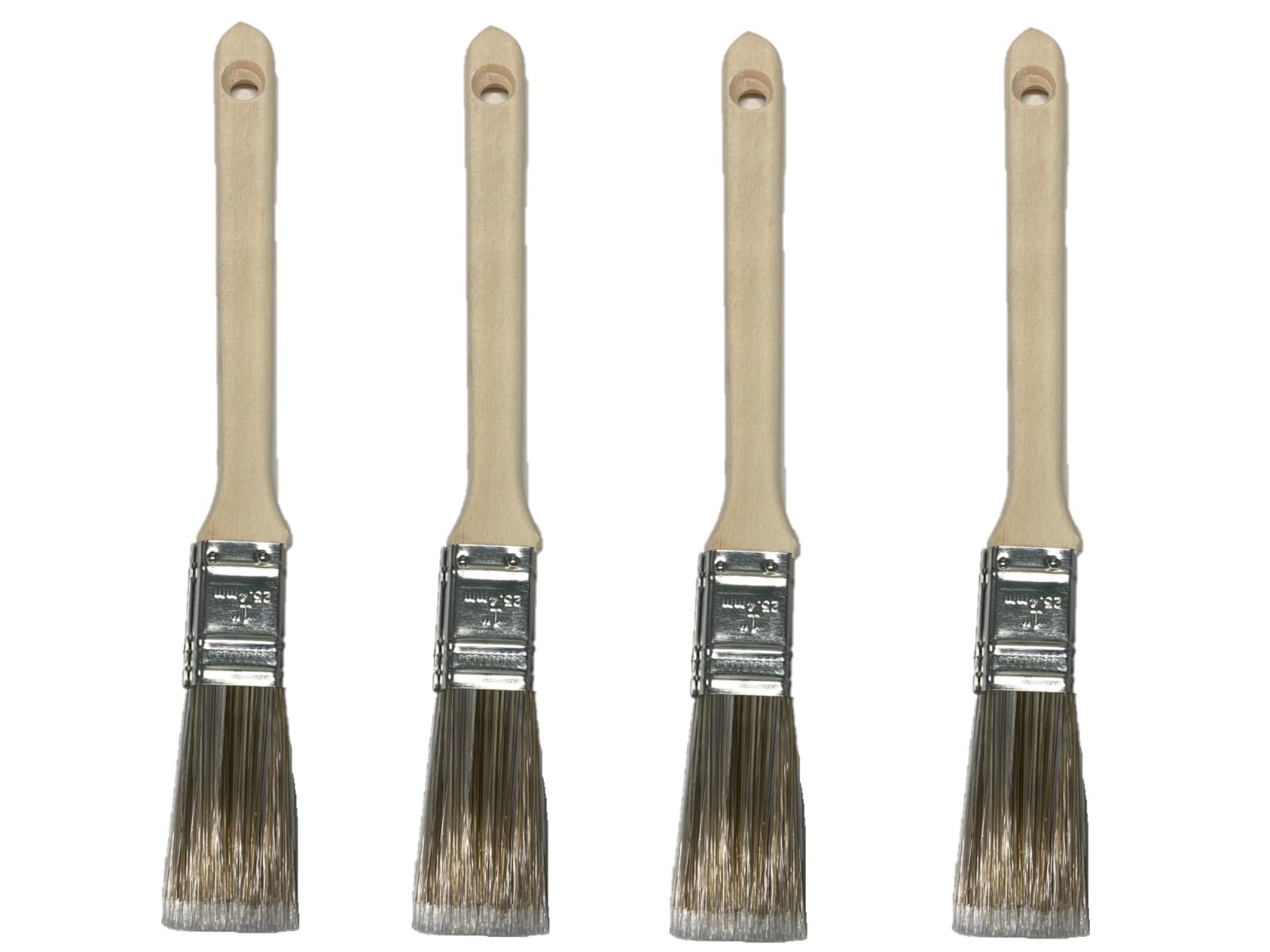 PAINT BRUSH (4 PACK) 1" Flat Sash Polyester/Nylon ArroWorthy Interior/Exterior