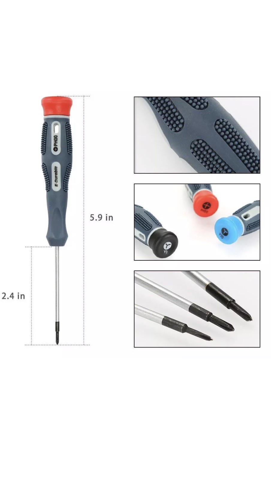 E.Durable Triwing Screwdriver Nut Driver Set Repair Tool Kit for Nintendo switch