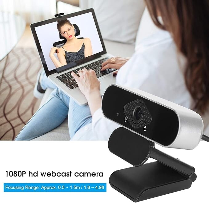 1080P Full HD USB Webcam for PC Desktop,Laptop Web Camera with Microphone LOT