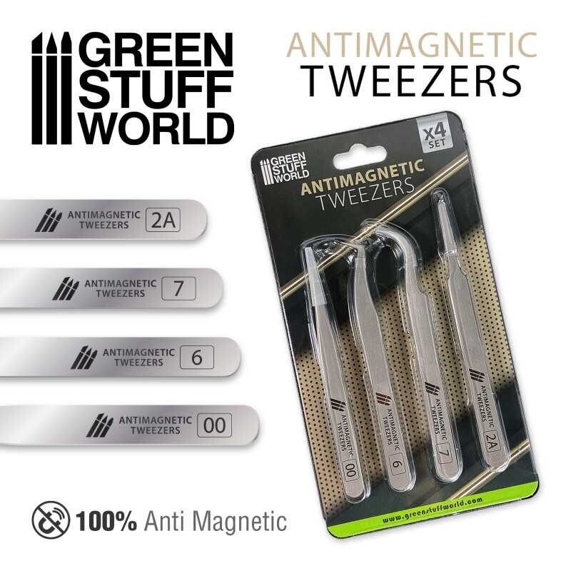 100% Anti-Magnetic QUARTZ Tweezers - N52 N35 - Anti-acid tools magnet