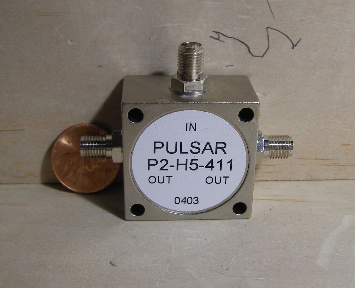 PULSAR 2-WAY POWER DIVIDER. MODEL:P2-H5- 5MHz-3000MHz   2