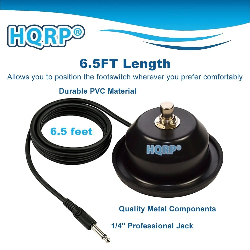 1-Button Guitar Amp On/Off Footswitch with 1/4-Inch Jack