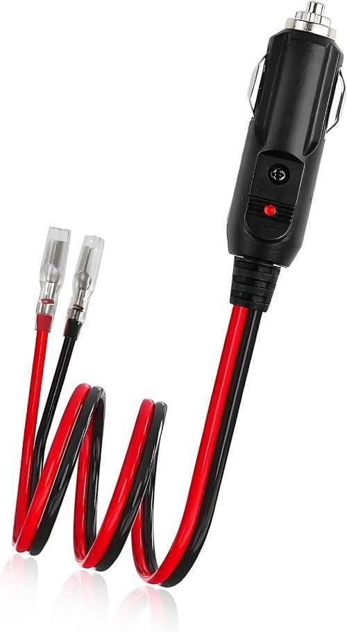 Heavy Duty 12V Cigarette Lighter Male Plug with Leads, Universal  Color: 1 PCS