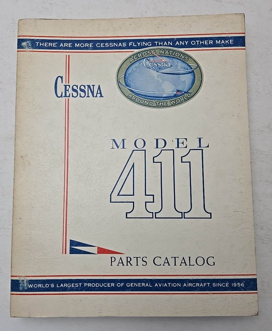 1965 Cessna Model 411 Parts Catalog Cessna Aviation Aircraft Parts Catalog