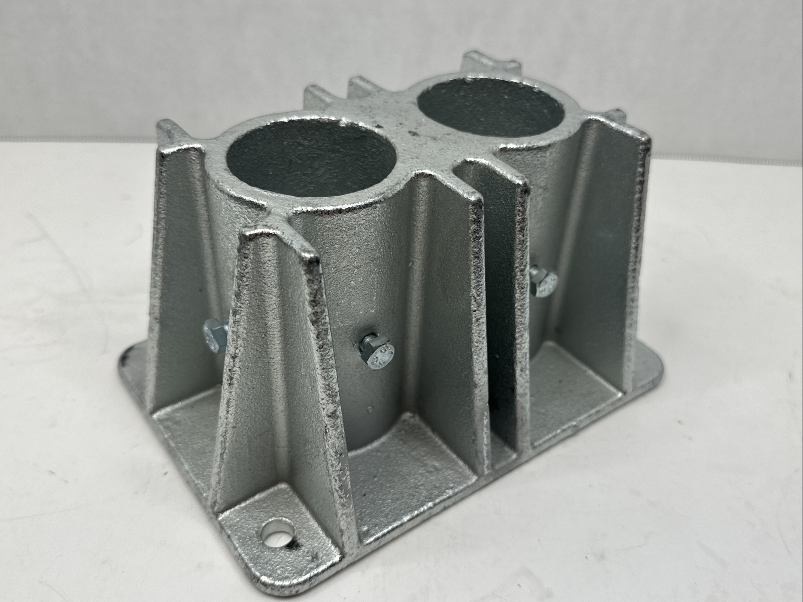 Pedestrian Barrier Double Socket Floor Base Mount Mounting Bracket