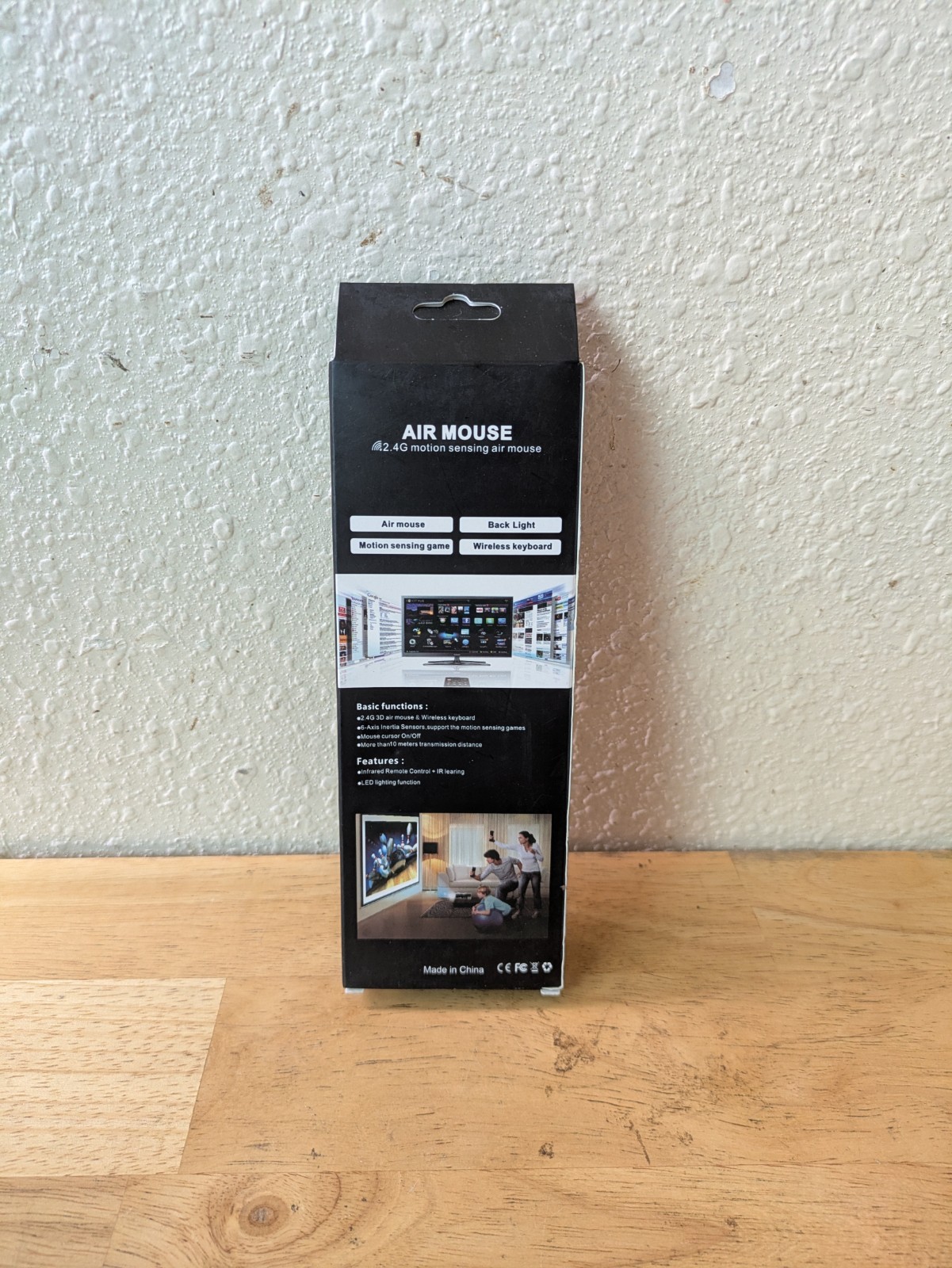 Air Mouse 2.4G motion sensing air mouse Infrared Remote Control + IR learing,