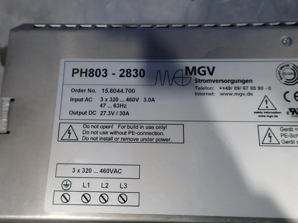 MGV POWER SUPPLY PH803-2830