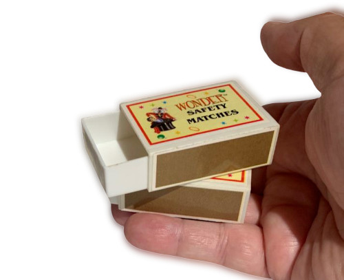 CIRCUS MATCHBOXES Ghost Magic Trick Pops Out Pocket Acrobatic Moving Match Box
