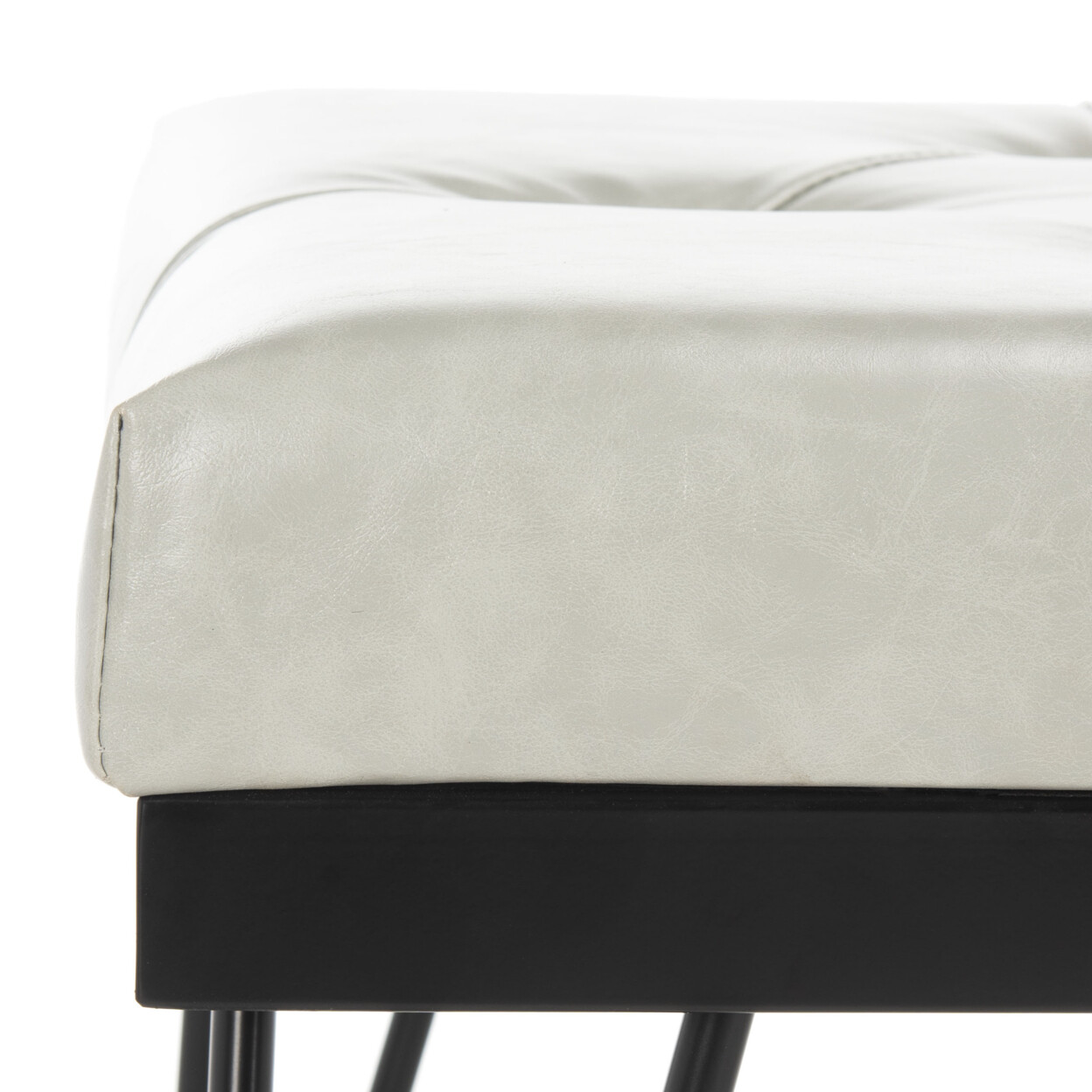 SAFAVIEH Marcella Bench | Grey / Black |