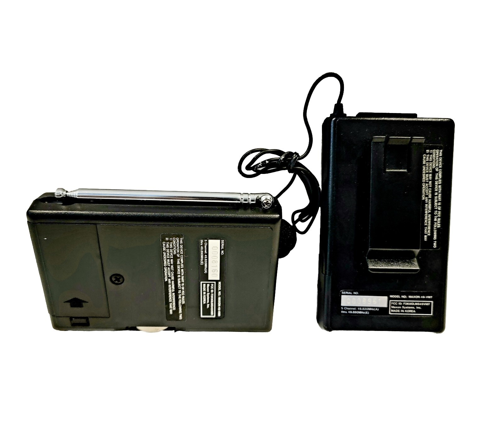Maxon Wireless Mic System Model 49-VM 5-Channel