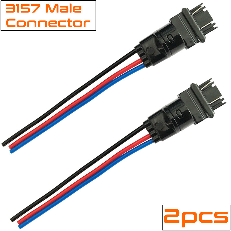 3157 3057 4157 3457 Male Connector Wiring Harness for DRL Tail Turn Signal Light