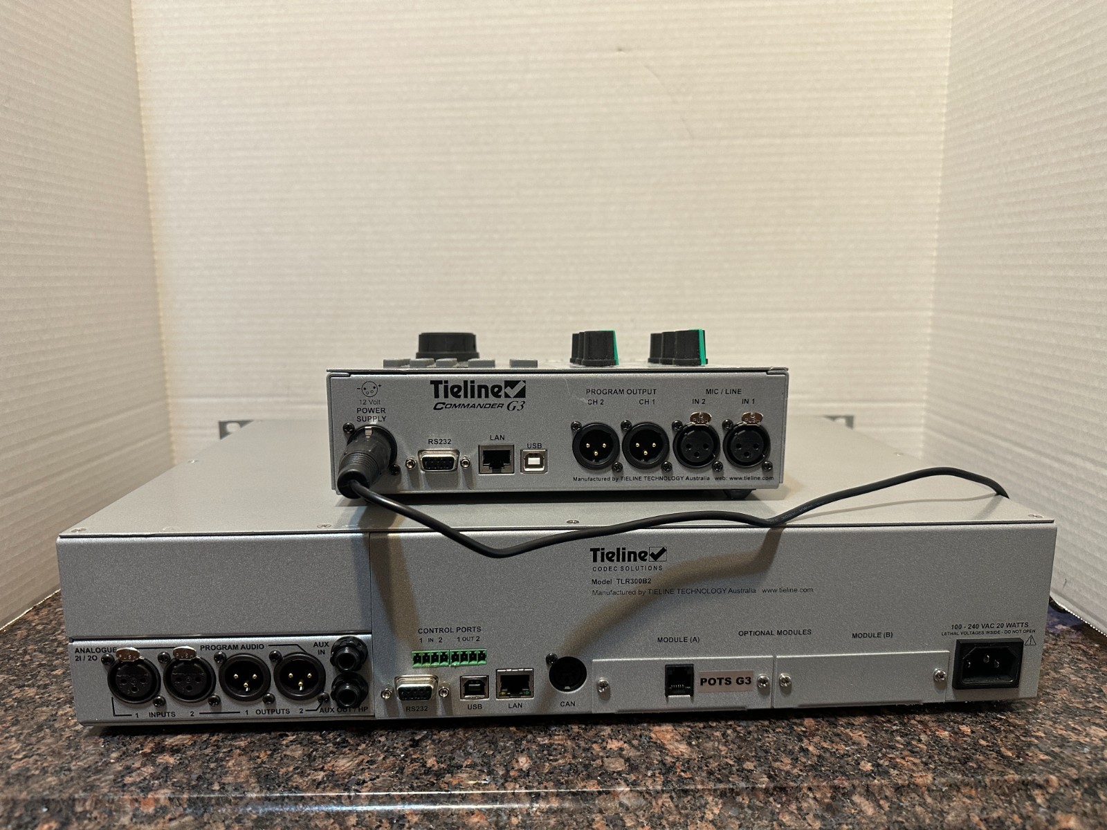 Tieline Commander G3 IP POTS Rack and Portable Broadcast Audio Codec.