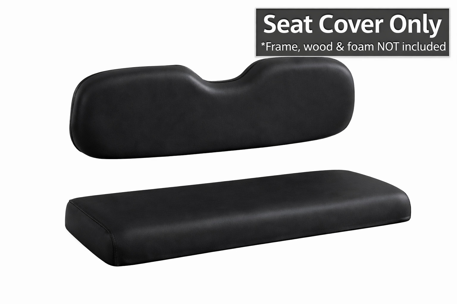 Golf Cart Rear Seat Cover EZGO Club Car Yamaha Premium Vinyl Staple-On DIY Set