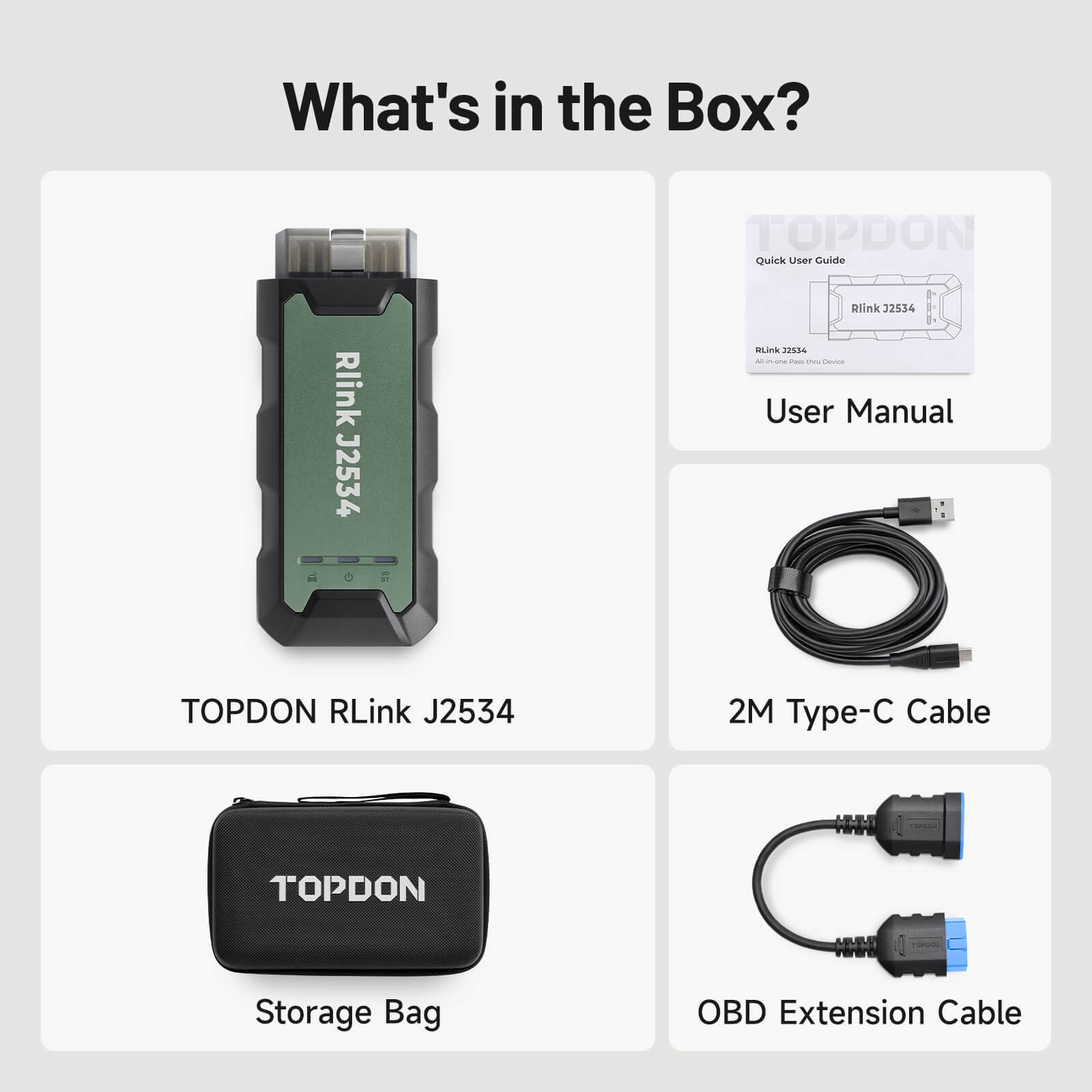 2024 NEW TOPDON RLink J2534 Elite VCI Diagnostic Tool PROGRAMMER US Fast Ship