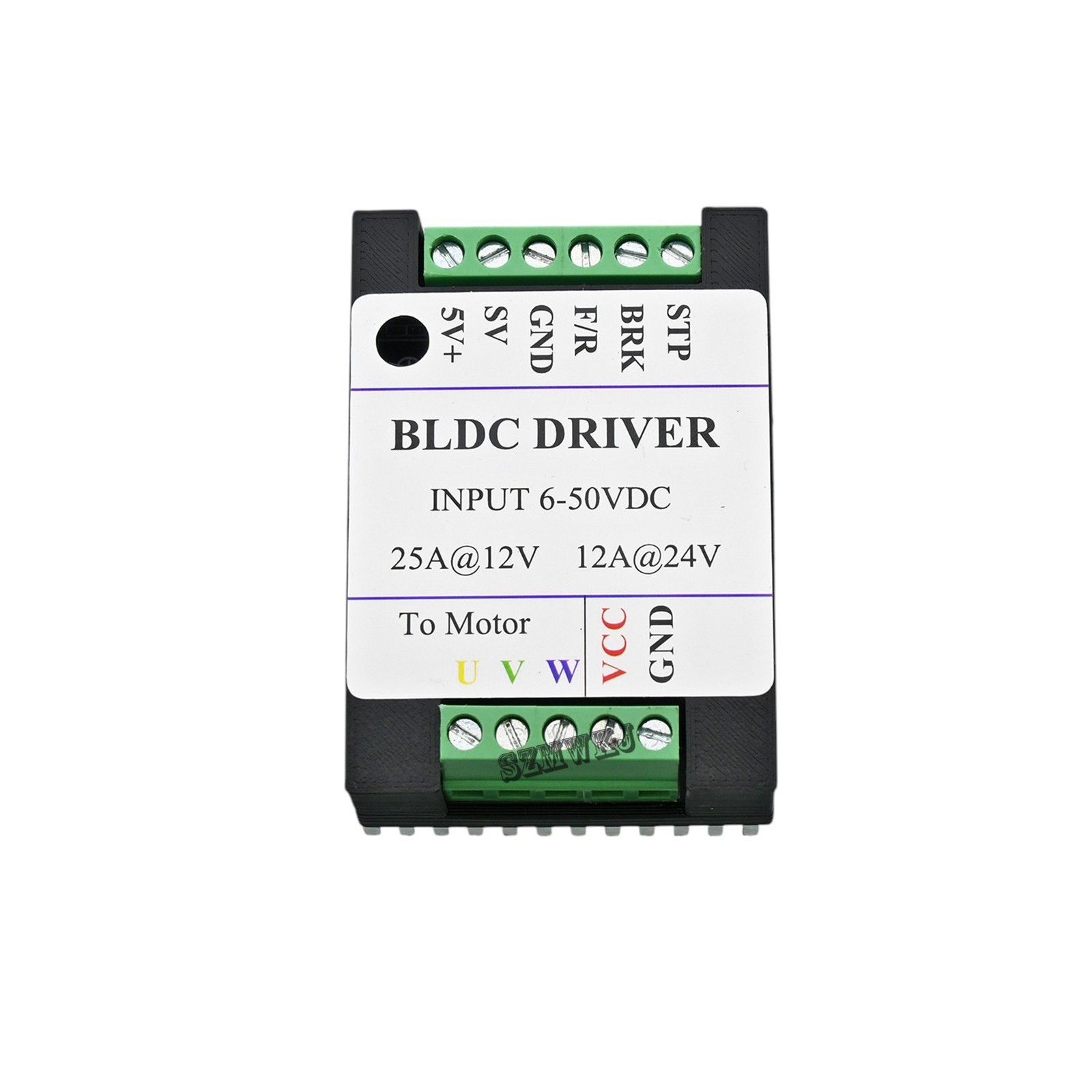 3-Phase 300W Brushless Motor Speed Controller DC6-50V Sensorless PWM Drive Board