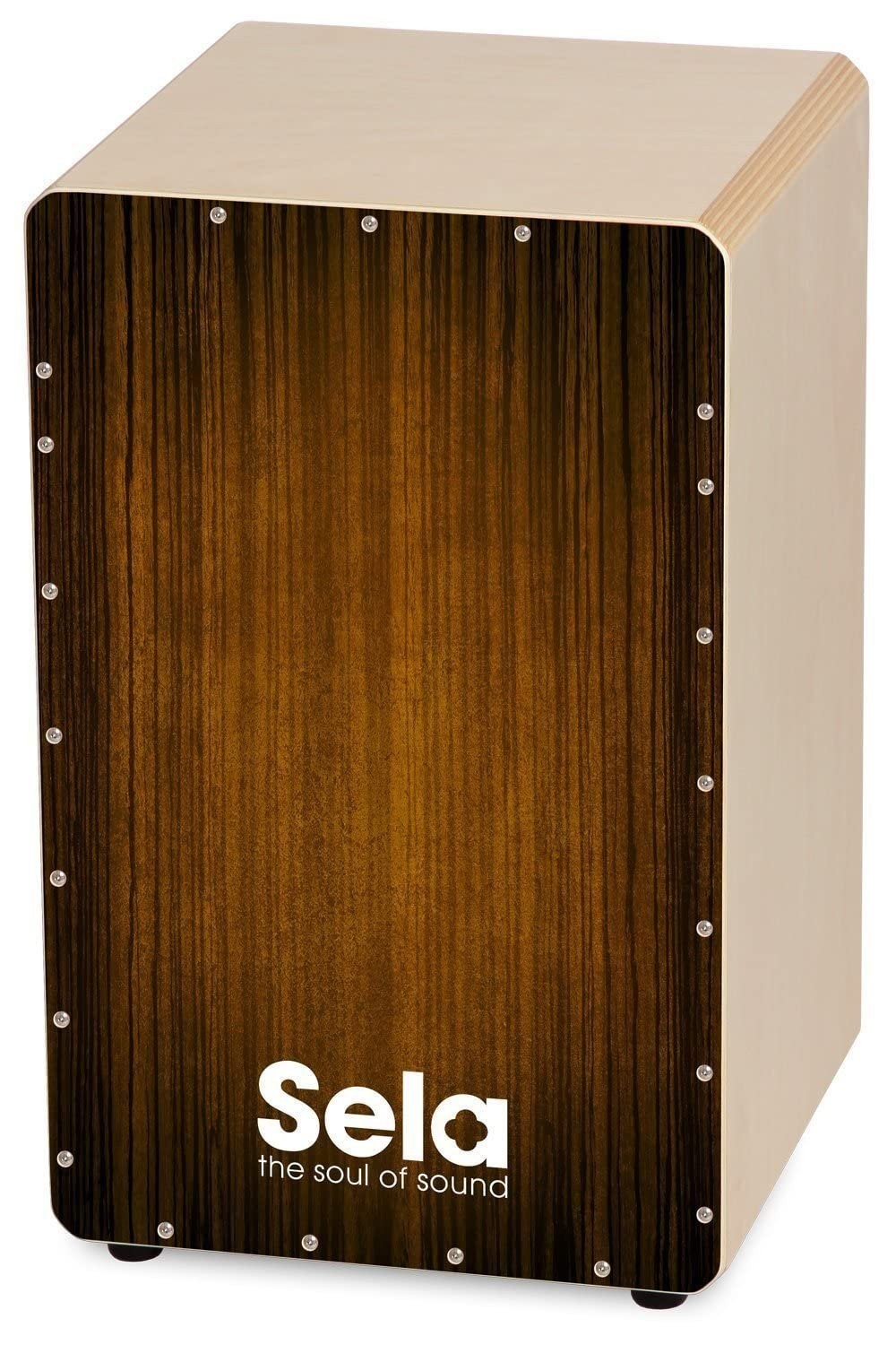 sela Percussion Birchwood Box Drum Bundle with Internal Snares, Includes...