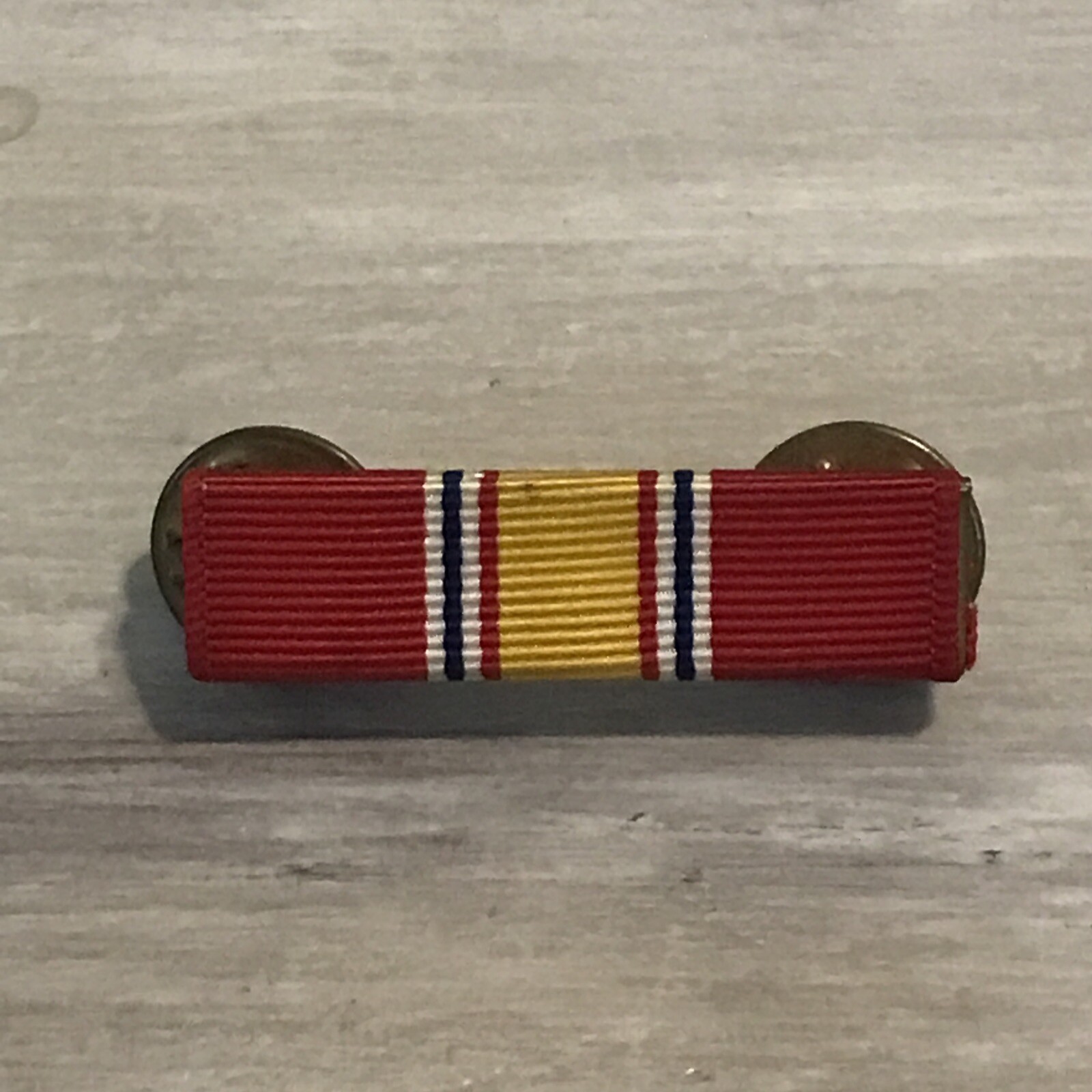 Vintage Collectible Military Bar Rank Stripes Pin Militaria Armed Services Used