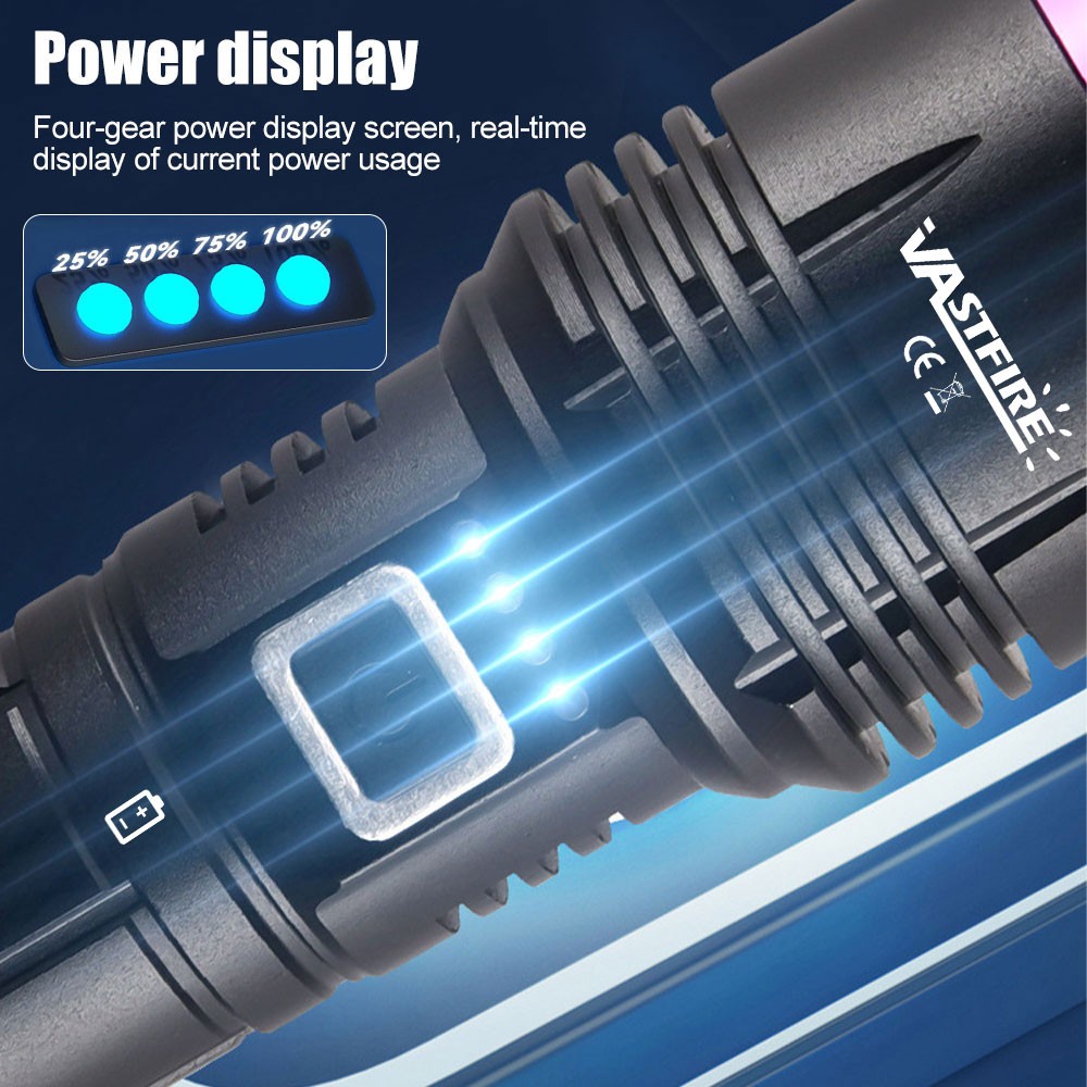 365nm UV Light Work LED Flashlight urine scorpion Detector Torch USB Charging