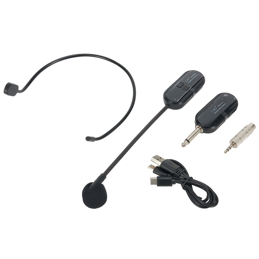 for 2.4G Wireless Microphone Headset 160FT Range Mic For Teach Outdoor Speech