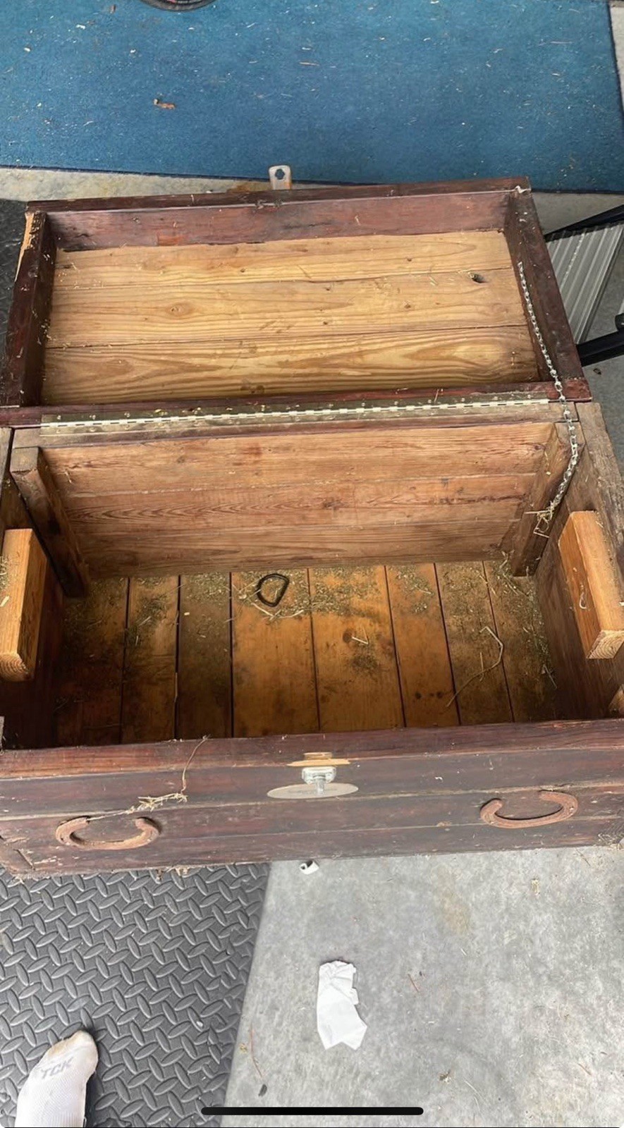 Horse Stable Tack Box for Saddle and accessories custom built oak veneer plywood