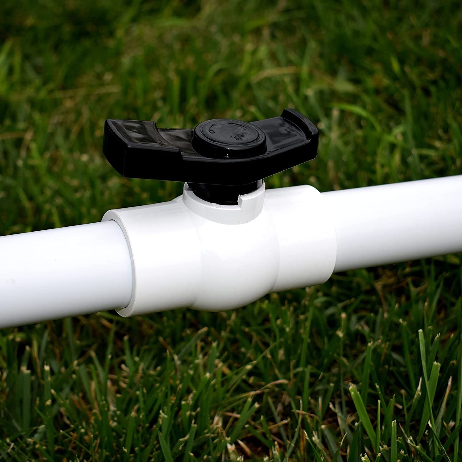 AIPOR 1/2" PVC Ball Valve (2-Pack), Shut-Off Threaded 1/2 Inch