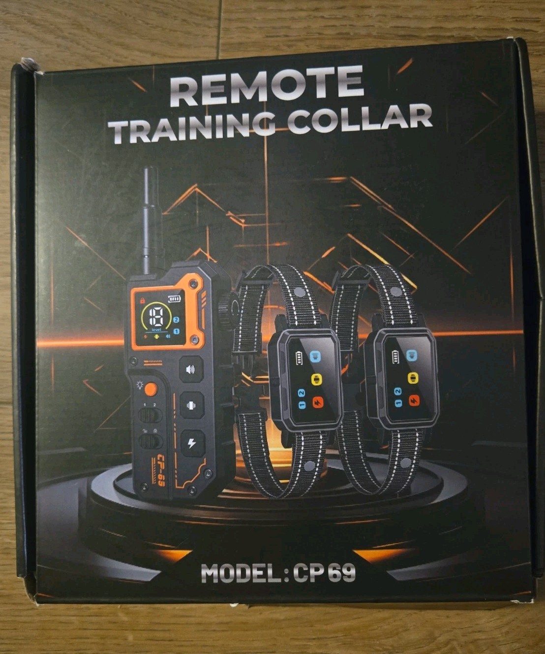 2 Shock,Vibrate,Sound Collars 3300FT Range, Dog Training Collar w Remote, Ajstbl