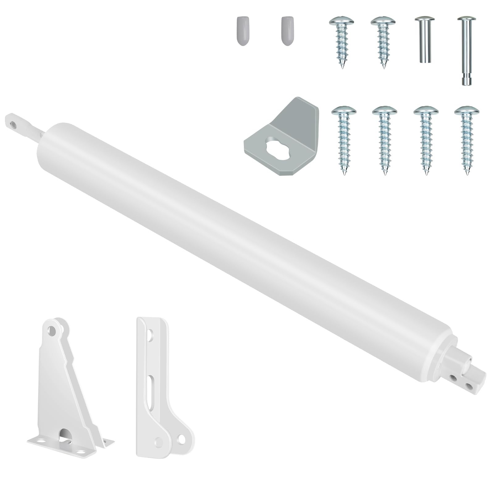 1 Pack White Heavy Duty Screen Door Closer Replacement for Storm Screen Doors